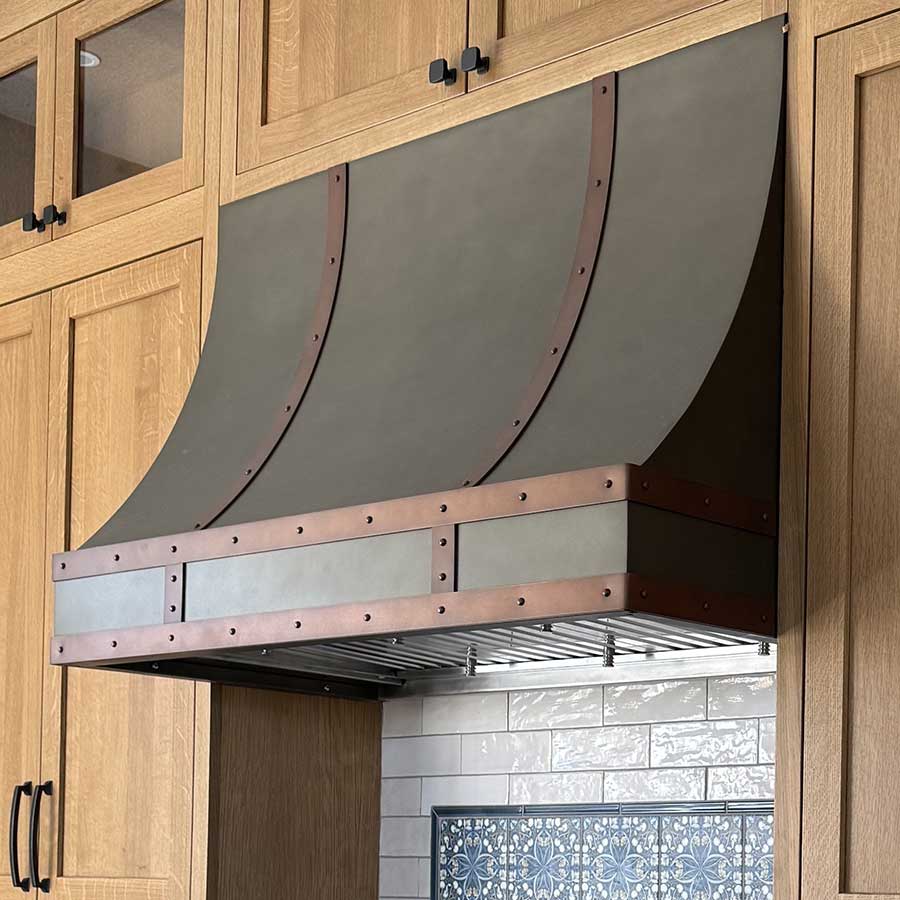 Traditional Slope Antique Steel Finish